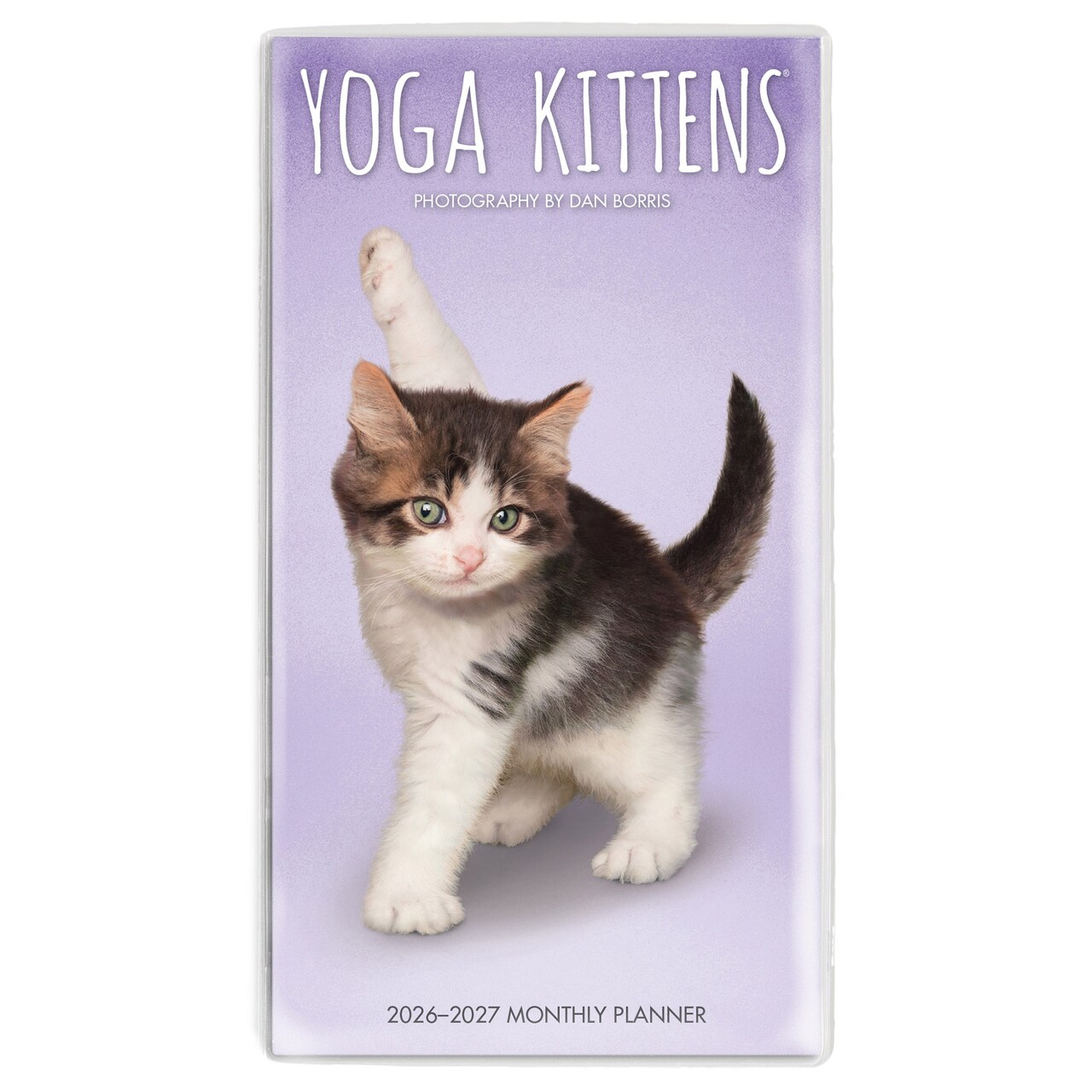 Yoga Kittens OFFICIAL | 2026-2027 3.5 x 6.5 Inch Two Year Monthly Pocket Planner Calendar